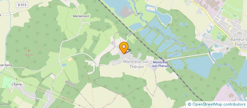 localisation de l'entreprise SCI OISE-LOCATION  MONTREUIL-SUR-THERAIN