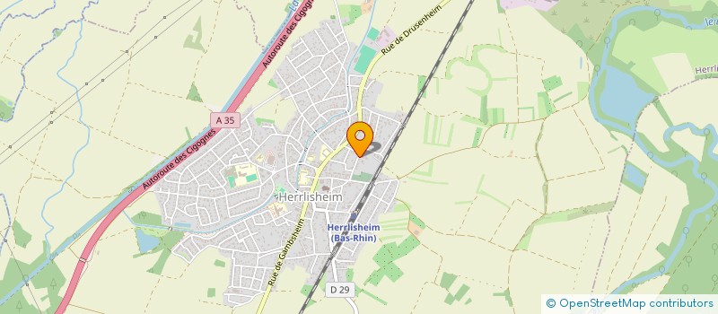 localisation de l'entreprise SCI OJ  HERRLISHEIM