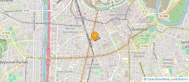localisation de l'entreprise SCI OJ  GRENOBLE