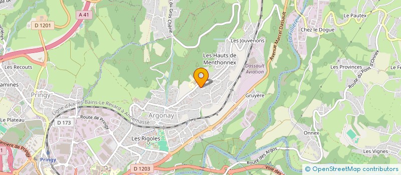 localisation de l'entreprise SCI OJI SAN  ARGONAY