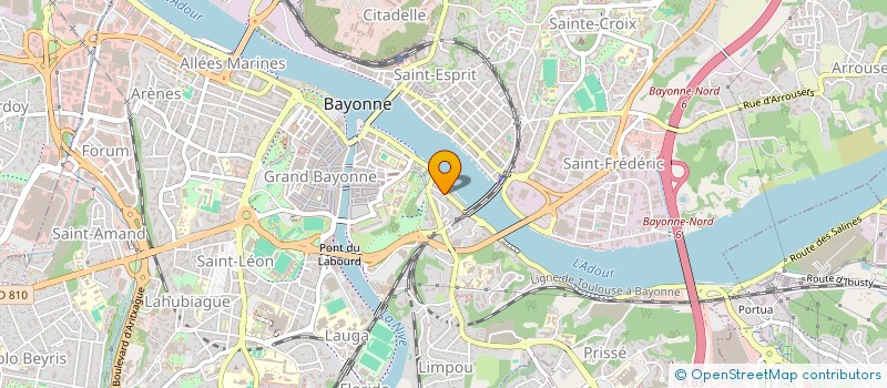 localisation de l'entreprise SCI OJJM AVION à BAYONNE