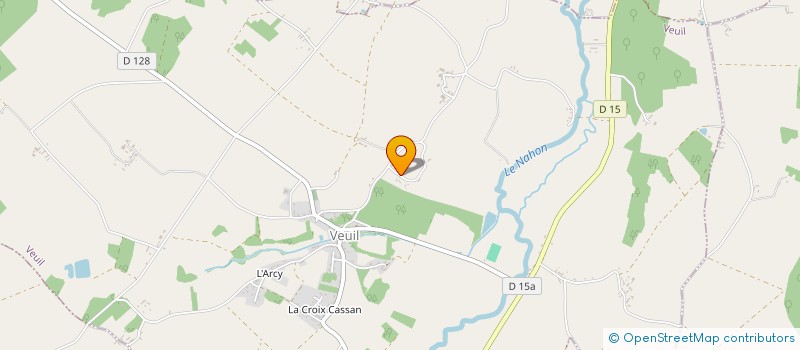 localisation de l'entreprise SCI OJO à VEUIL