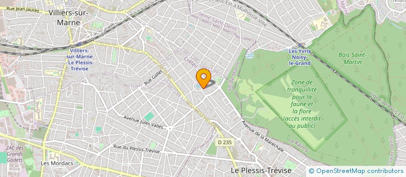 localisation de l'entreprise SCI OJS  LE PLESSIS-TREVISE
