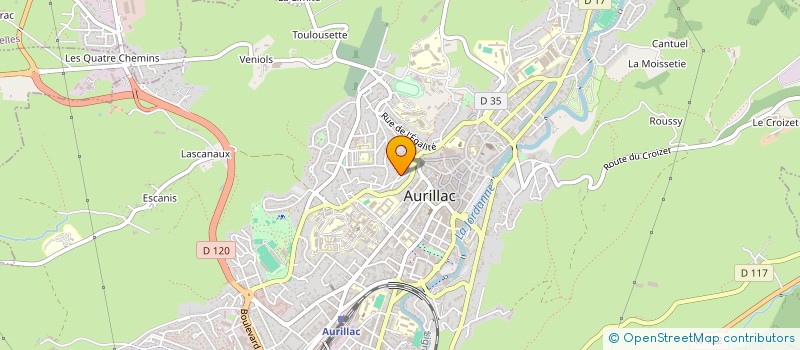 localisation de l'entreprise SCI OJULEM à AURILLAC