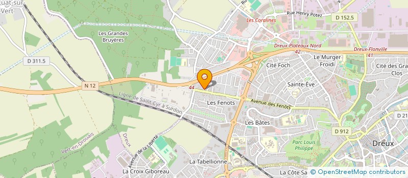 localisation de l'entreprise SCI OJUMA à DREUX
