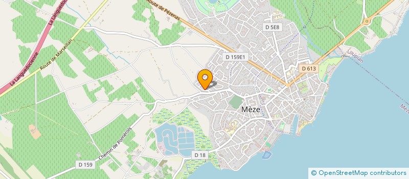 localisation de l'entreprise SCI OJWM à MEZE