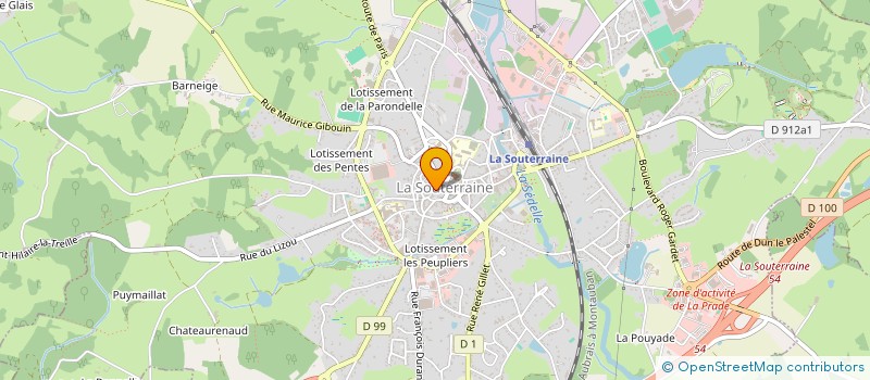 localisation de l'entreprise SCI OJYC  LA SOUTERRAINE