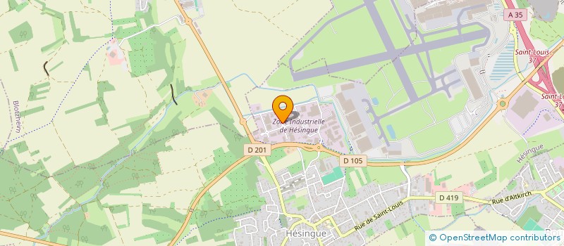 localisation de l'entreprise SCI OK  HESINGUE