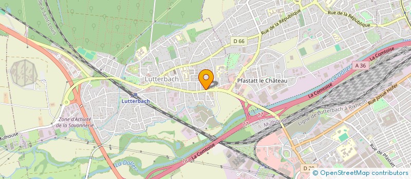 localisation de l'entreprise SCI OK  LUTTERBACH