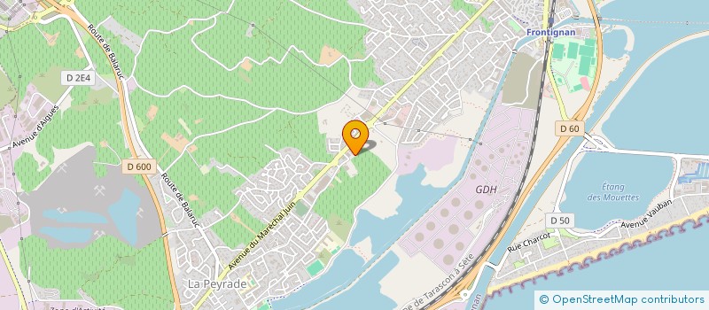 localisation de l'entreprise SCI OK à FRONTIGNAN