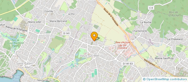 localisation de l'entreprise SCI OKAPI  VAUX-SUR-MER