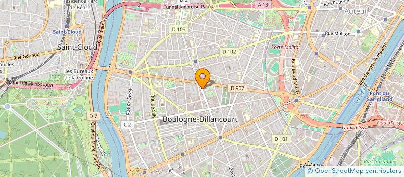 localisation de l'entreprise SCI OKATERO KAZOKU à BOULOGNE-BILLANCOURT