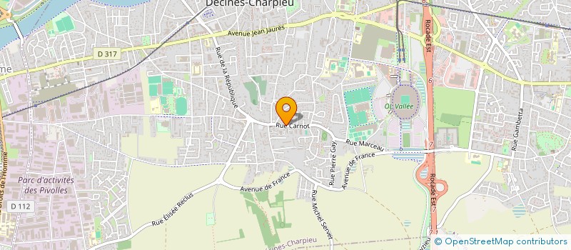 localisation de l'entreprise SCI OKBA-HA  DECINES-CHARPIEU