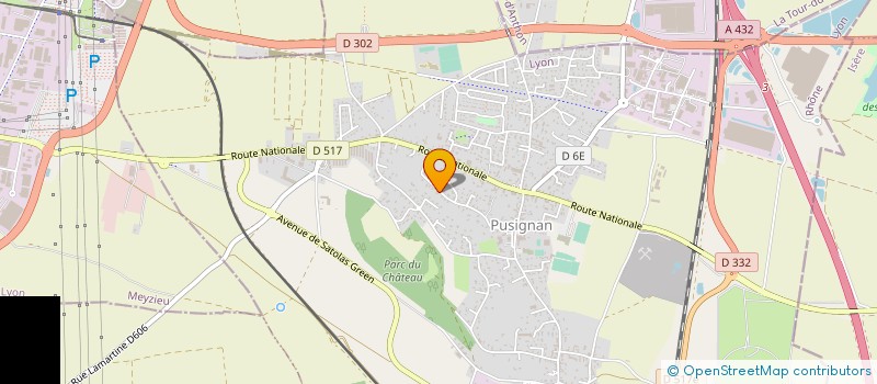 localisation de l'entreprise SCI OKIAZ  PUSIGNAN