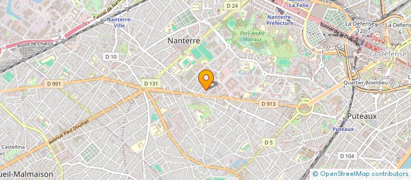 localisation de l'entreprise SCI OKKA  NANTERRE
