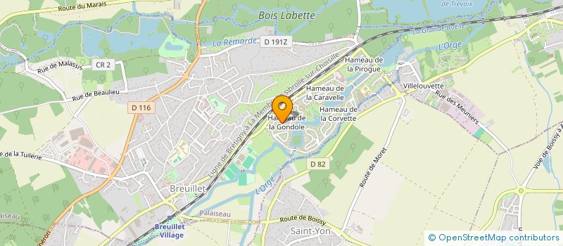 localisation de l'entreprise SCI OKNA  BREUILLET