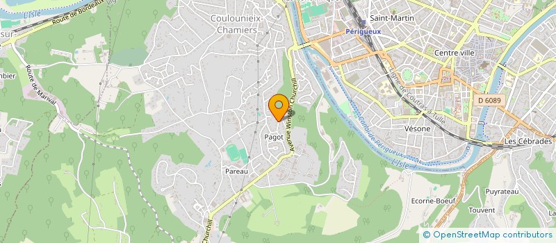 localisation de l'entreprise SCI OKP COULOUNIEIX  COULOUNIEIX-CHAMIERS