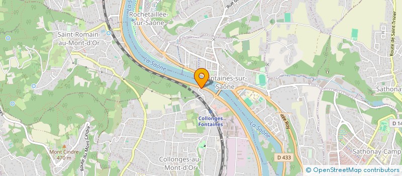 localisation de l'entreprise SCI OKSANA  COLLONGES-AU-MONT-D'OR