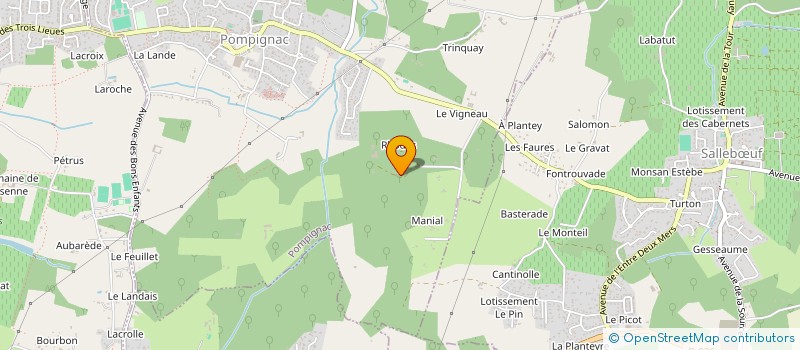 localisation de l'entreprise SCI OL BRU PAT  POMPIGNAC