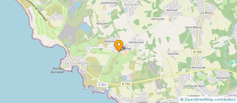 localisation de l'entreprise SCI OLA à PLOEMEUR