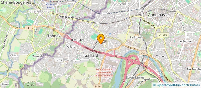 localisation de l'entreprise SCI OLAF à GAILLARD