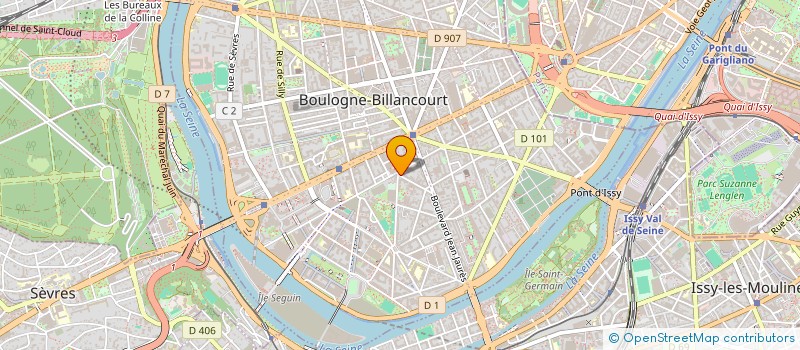localisation de l'entreprise SCI OLAF à BOULOGNE-BILLANCOURT