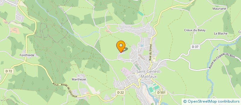 localisation de l'entreprise SCI OLAGNON  SAINT-GENEST-MALIFAUX