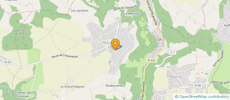 localisation de l'entreprise SCI OLAN  MAUBEC