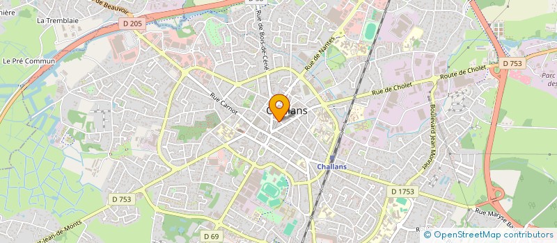 localisation de l'entreprise SCI OLARRA à CHALLANS
