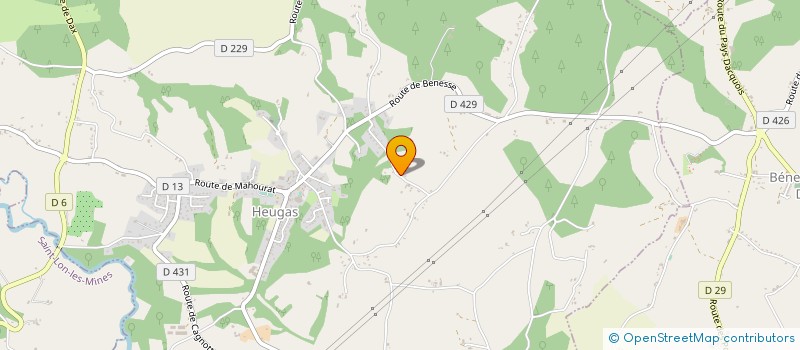 localisation de l'entreprise SCI OLAY  HEUGAS