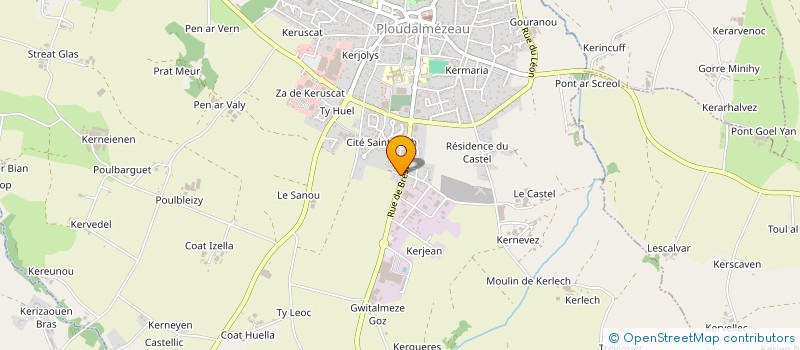 localisation de l'entreprise SCI OLB  PLOUDALMEZEAU