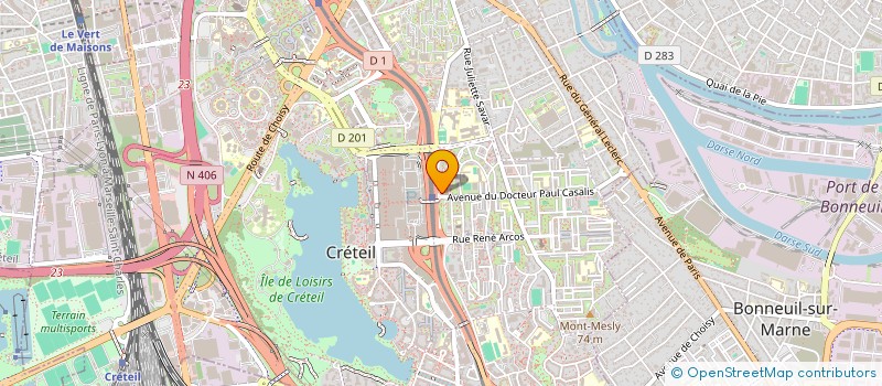 localisation de l'entreprise SCI OLB à CRETEIL