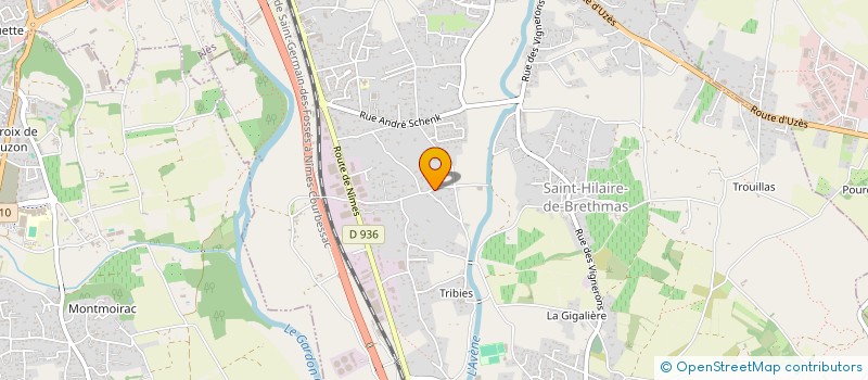 localisation de l'entreprise SCI  OLC  SAINT-HILAIRE-DE-BRETHMAS