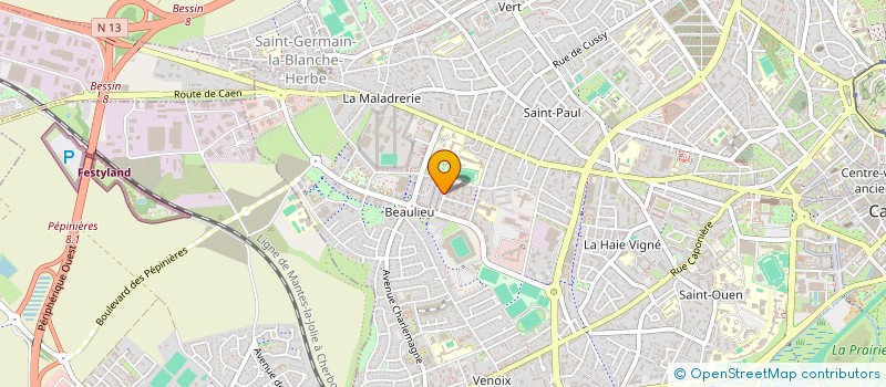 localisation de l'entreprise SCI OLCR  CAEN