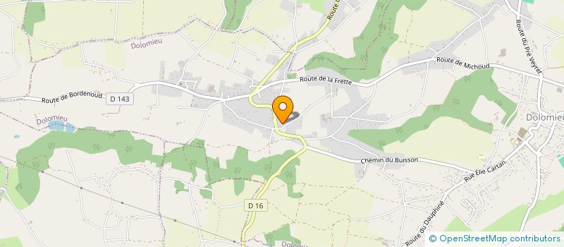 localisation de l'entreprise SCI OLDA  DOLOMIEU