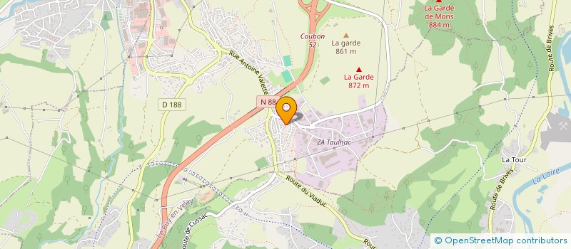 localisation de l'entreprise SCI OLDEBE  LE PUY EN VELAY