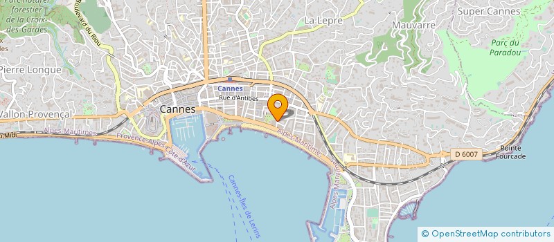 localisation de l'entreprise SCI OLDEL à CANNES