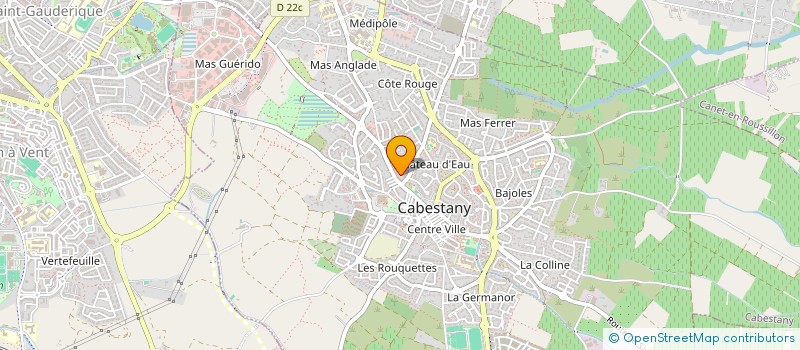 localisation de l'entreprise SCI OLDI  CABESTANY