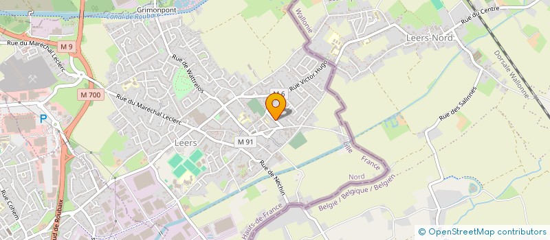 localisation de l'entreprise SCI OLDITE LEERS  LEERS