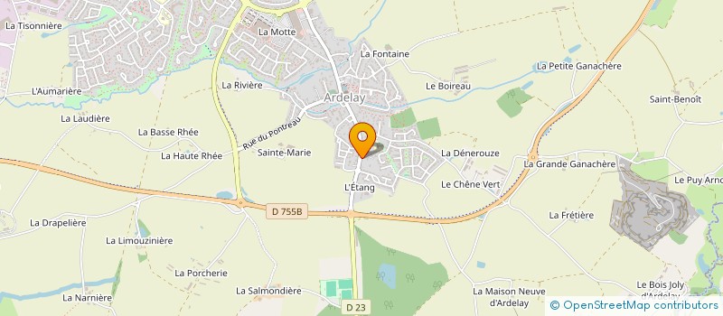 localisation de l'entreprise SCI OLE2A à LES HERBIERS