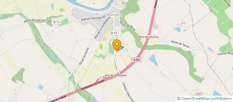 localisation de l'entreprise SCI OLEA ET FILS  MONTANS