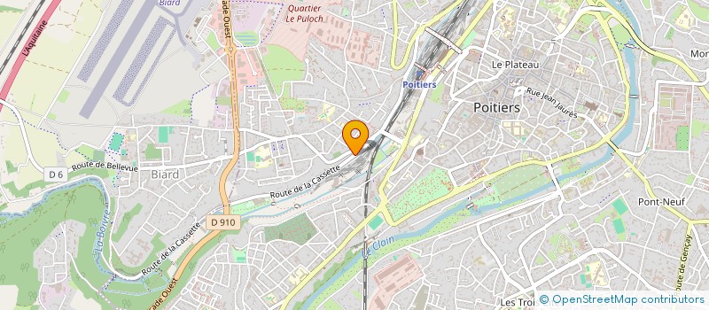 localisation de l'entreprise SCI OLEMKE  POITIERS