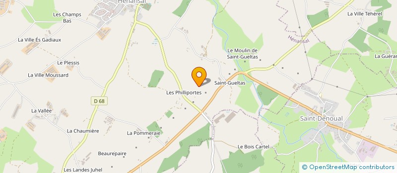 localisation de l'entreprise SCI OLERON COLAS  HENANSAL