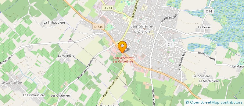 localisation de l'entreprise SCI OLERON STOCKAGE  SAINT-PIERRE-D'OLERON