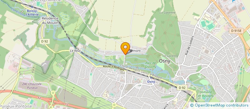localisation de l'entreprise SCI OLGA  OSNY