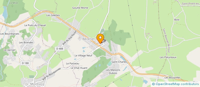 localisation de l'entreprise SCI OLI.V.EM. à BEZENET