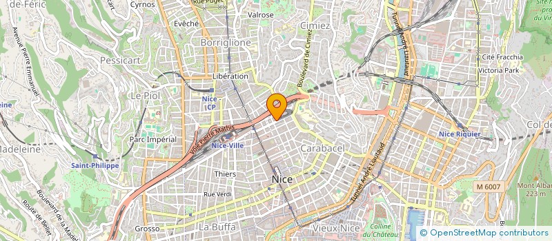 localisation de l'entreprise SCI OLIANGE à NICE