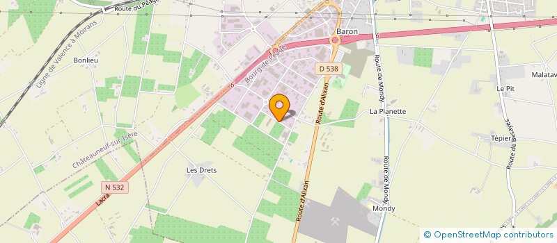 localisation de l'entreprise SCI OLIANNA  BOURG-DE-PEAGE