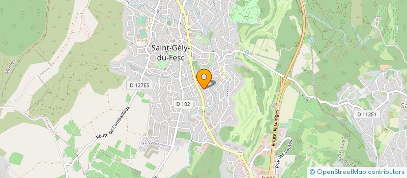 localisation de l'entreprise SCI OLIANT  SAINT-GELY-DU-FESC