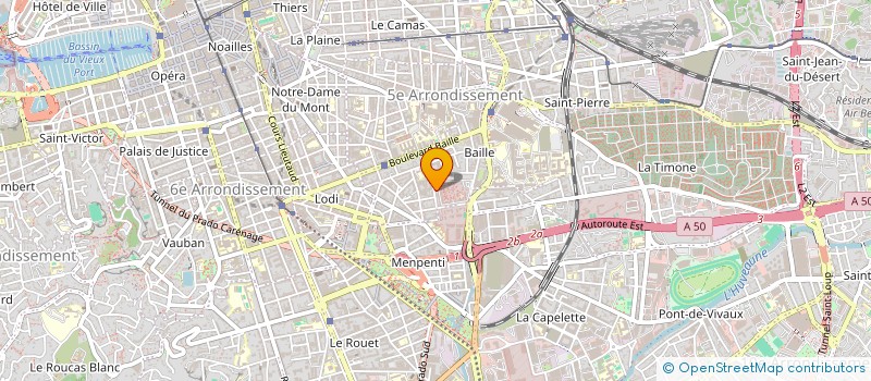 localisation de l'entreprise SCI OLIAUD  MARSEILLE